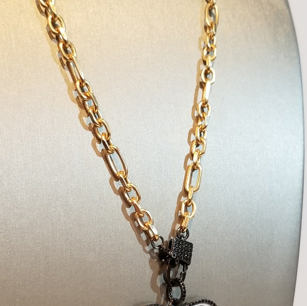 Enamel Evil Eye Pave CZ Pendant Necklace - Picture 5 of 6